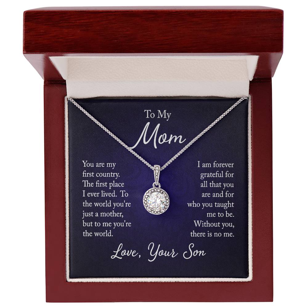 Chic 14K White Gold Finish Cushion - Cut CZ Necklace with Lobster Clasp - Gadget and Glam Shop