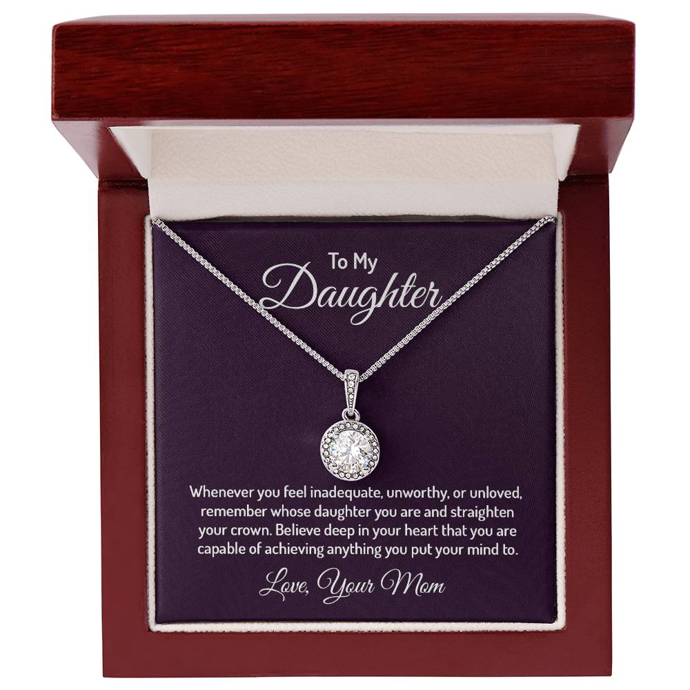Elegant Cushion CZ Crystal Necklace in 14K White Gold Finish - Gadget and Glam Shop