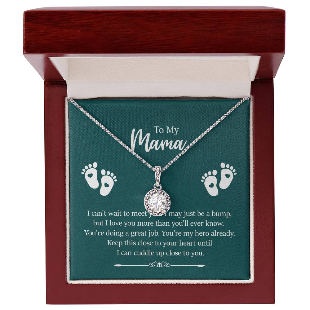 Luxury 14K White Gold Look CZ Pendant with Chain - Lobster Clasp - Gadget and Glam Shop