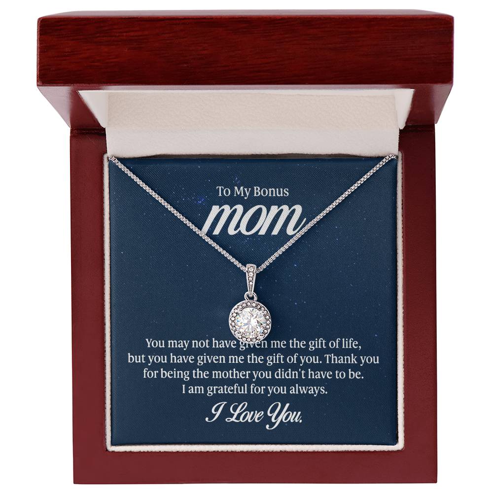 14K White Gold Styled CZ Cushion - Cut Pendant & Adjustable Necklace - Gadget and Glam Shop