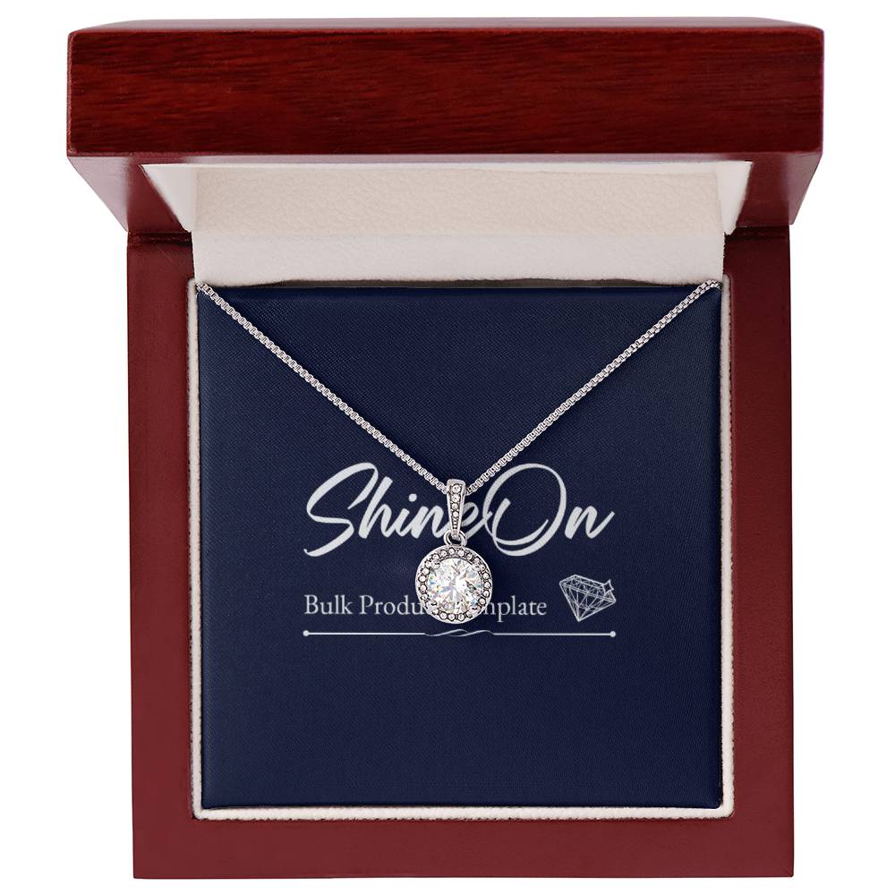 Eternal Hope Necklace Luxury CZ Cushion Pendant Necklace with 14K White Gold Overlay - Gadget and Glam Shop
