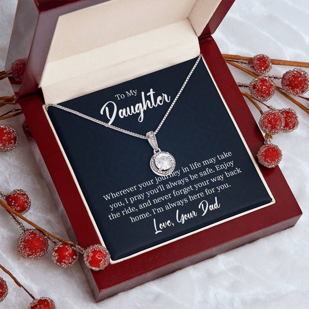 Cushion - Cut Cubic Zirconia Pendant in 14K White Gold Styled Chain - Gadget and Glam Shop