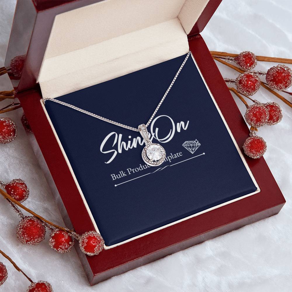 Eternal Hope Necklace Luxury CZ Cushion Pendant Necklace with 14K White Gold Overlay - Gadget and Glam Shop
