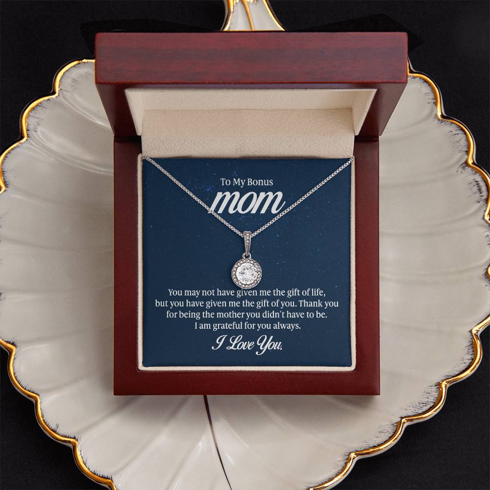 14K White Gold Styled CZ Cushion - Cut Pendant & Adjustable Necklace - Gadget and Glam Shop
