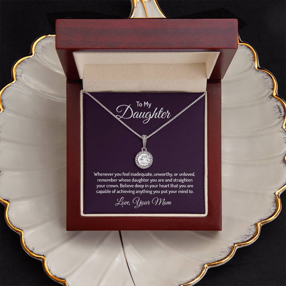 Elegant Cushion CZ Crystal Necklace in 14K White Gold Finish - Gadget and Glam Shop