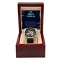 Men's Openwork Watch - Celebrating an Amazing Father - in - Law - Gadget and Glam Shop