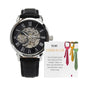 Men's Openwork Watch - Honoring a Remarkable Father - in - Law - Gadget and Glam Shop