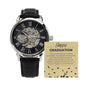 Men's Openwork Watch - Celebrating Your Success - Gadget and Glam Shop