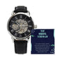 Men's Openwork Watch - Celebrating an Amazing Father - in - Law - Gadget and Glam Shop