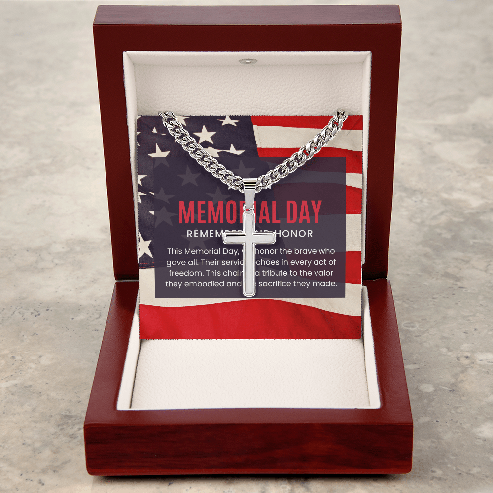 Cuban Link Chain – “Valor Remembered” - Gadget and Glam Shop