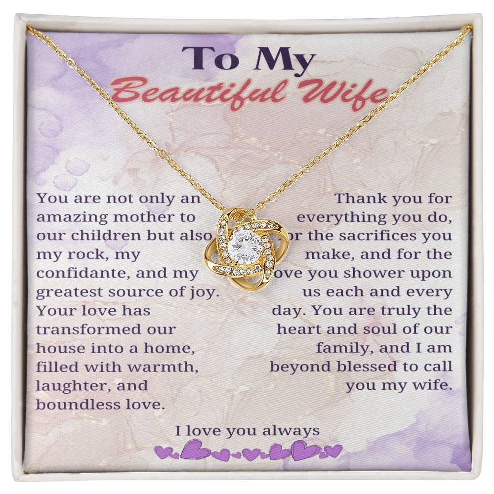 My Beloved Wife: Heart of Our Home Necklace - Gadget and Glam Shop