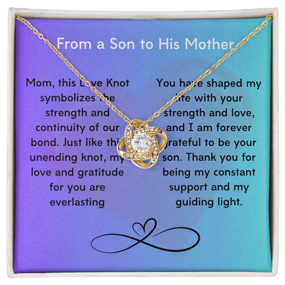 Unbreakable Bond: The Timeless Love Knot Necklace for Mom's, Daughter and Grandmothers! - Gadget and Glam Shop