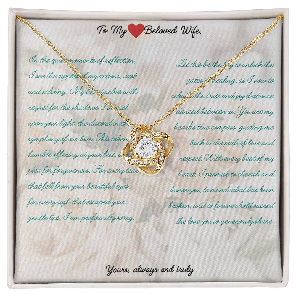 Reconciliation Love Knot Necklace – A Pledge to Mend and Cherish Green - Gadget and Glam Shop