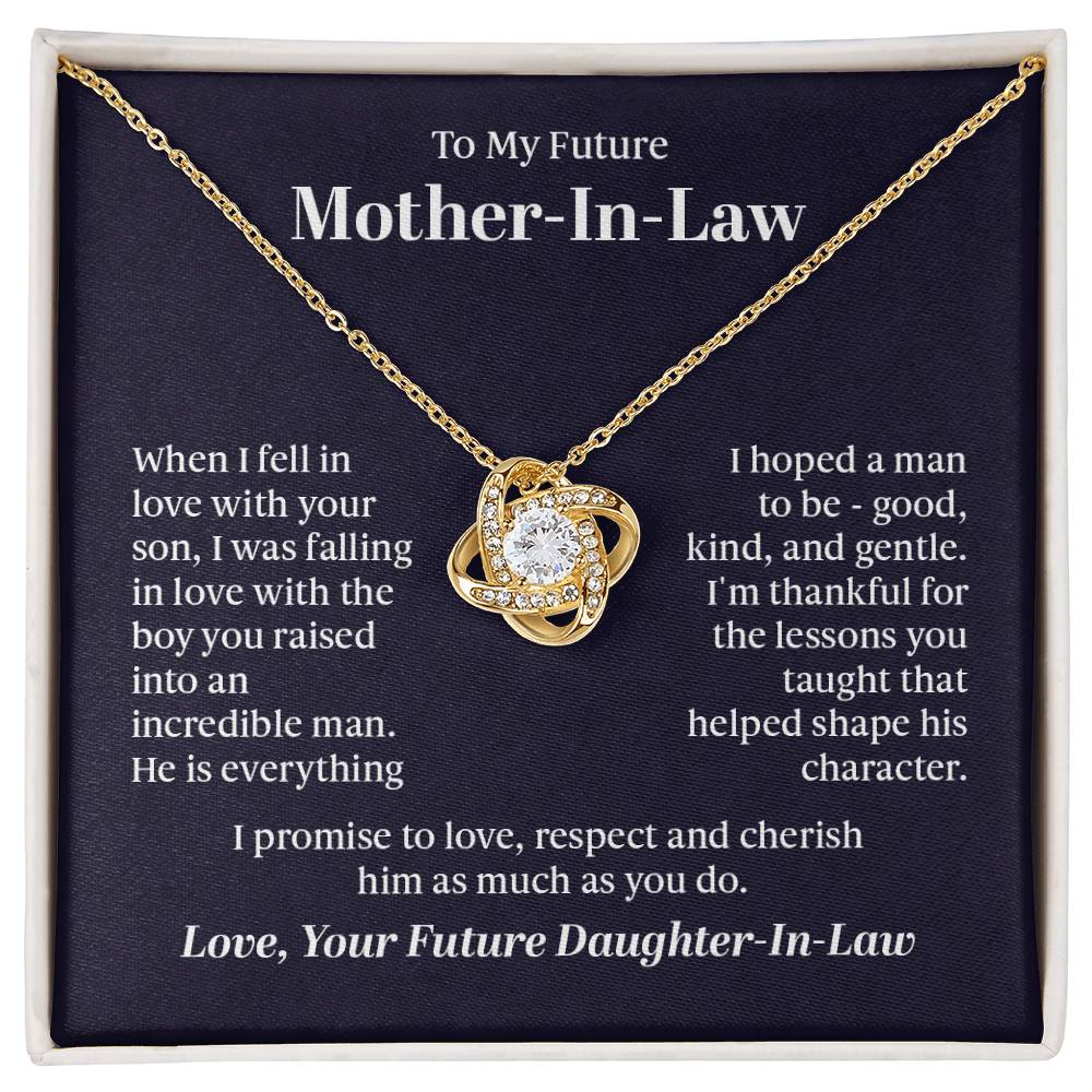Cherished Connection Love Knot Necklace – A Gift for a Future Mother - in - Law - Gadget and Glam Shop