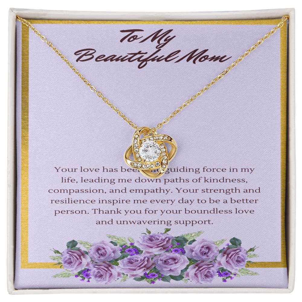 Love Knot Guiding Light Necklace: A Tribute to a Mothers' Love and Strength - Gadget and Glam Shop