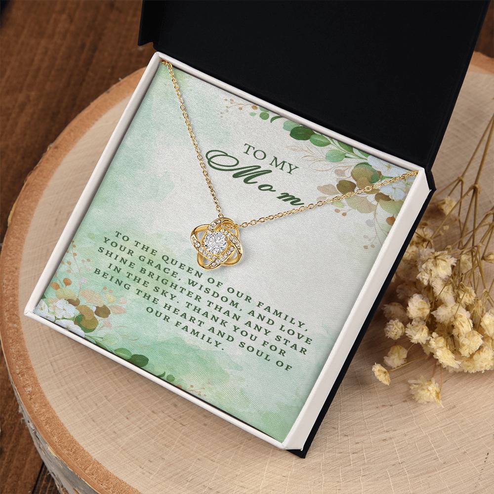 Regal Tribute Necklace for Mom: Grace, Wisdom, Love - Gadget and Glam Shop