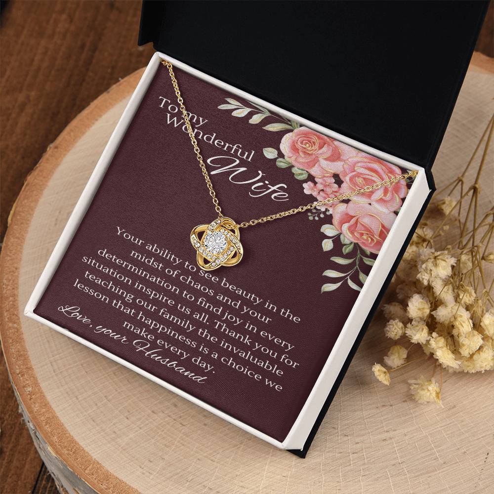 Joyful Resilience Necklace: Embracing Beauty of Mother Amidst Chaos - Gadget and Glam Shop