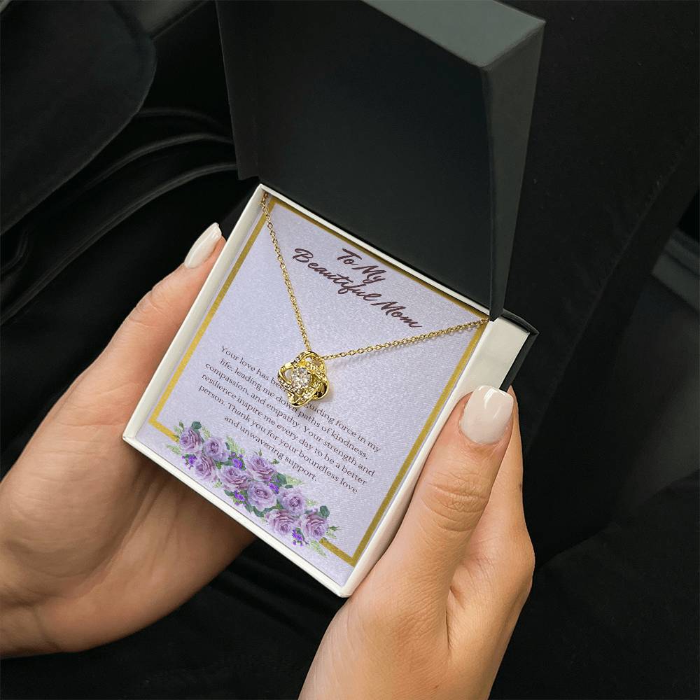 Love Knot Guiding Light Necklace: A Tribute to a Mothers' Love and Strength - Gadget and Glam Shop