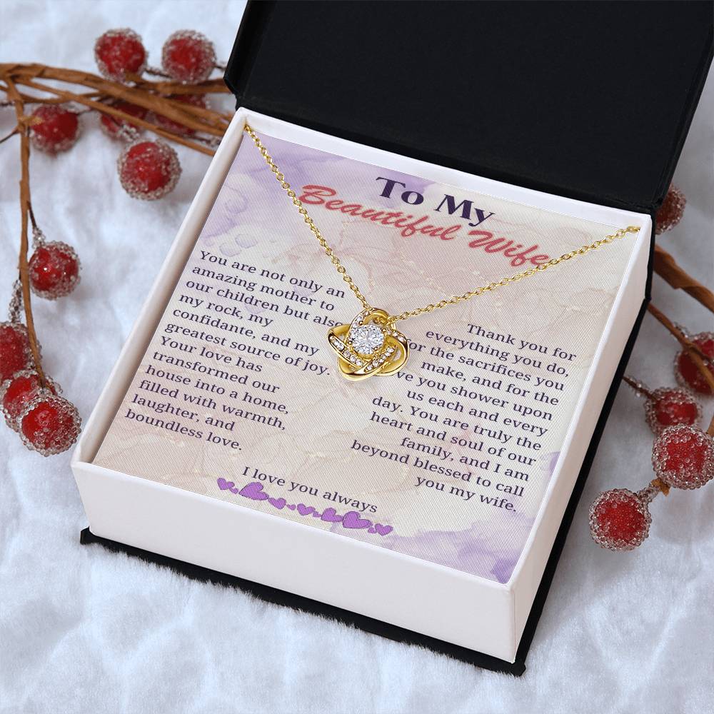 My Beloved Wife: Heart of Our Home Necklace - Gadget and Glam Shop
