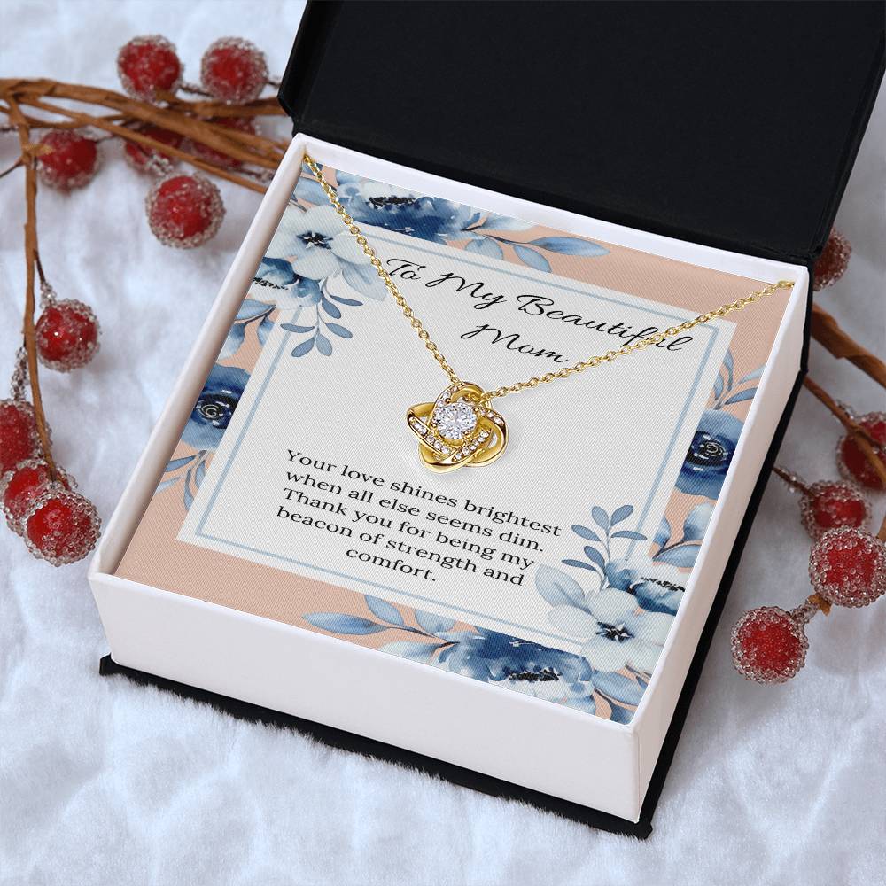Love Knot Necklace: A Tribute to a Mom's Radiant Support - Gadget and Glam Shop