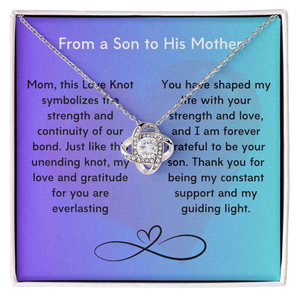 Unbreakable Bond: The Timeless Love Knot Necklace for Mom's, Daughter and Grandmothers! - Gadget and Glam Shop