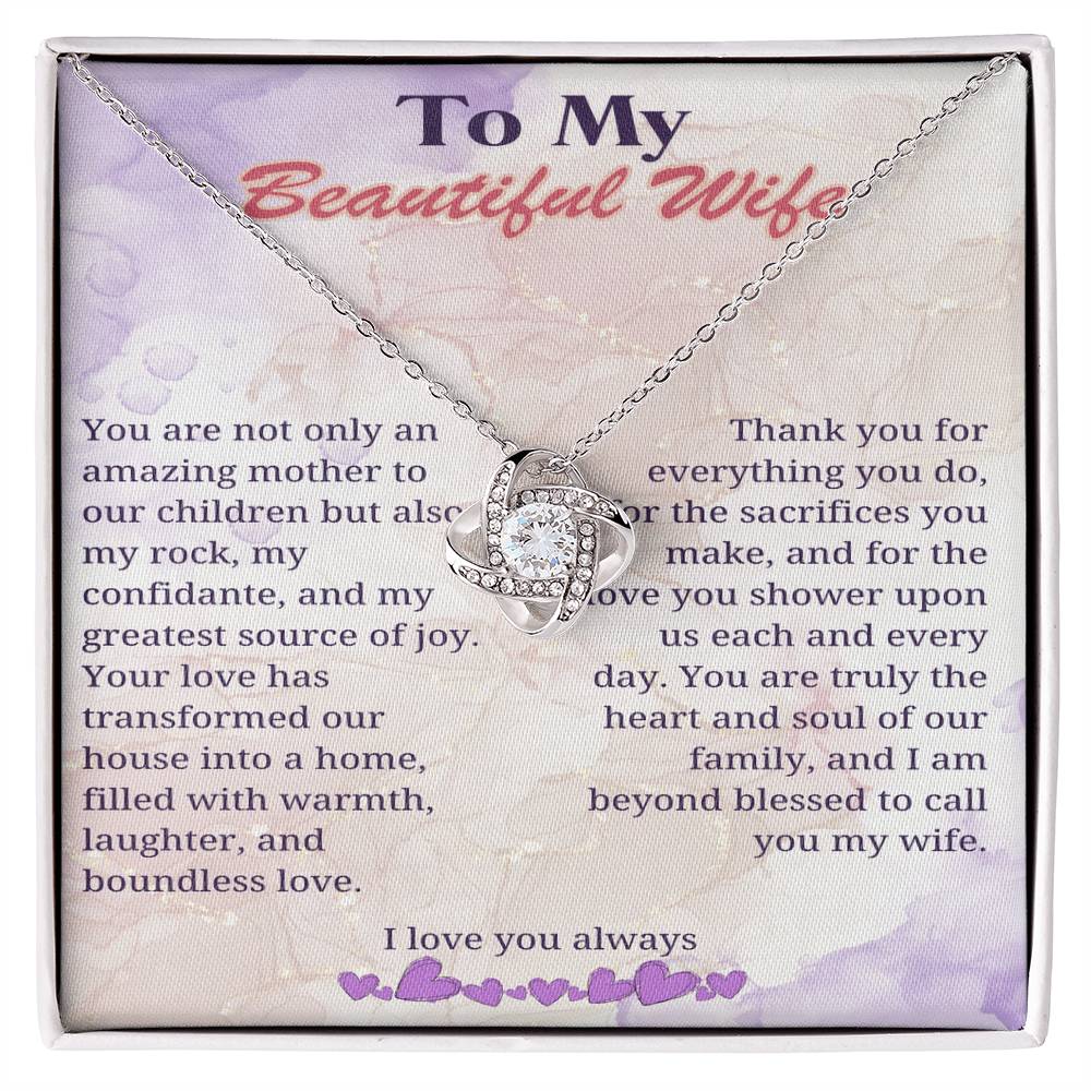 My Beloved Wife: Heart of Our Home Necklace - Gadget and Glam Shop