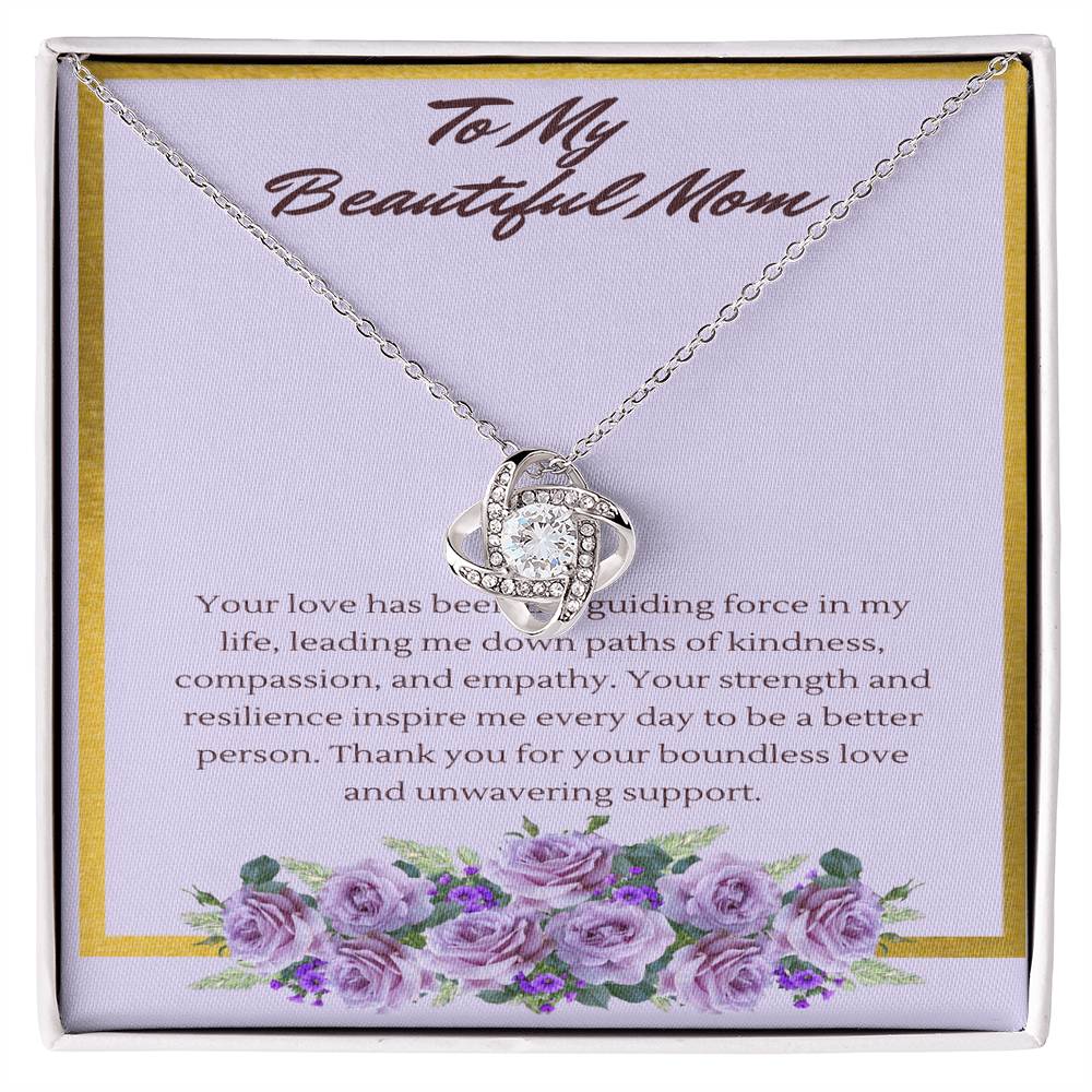Love Knot Guiding Light Necklace: A Tribute to a Mothers' Love and Strength - Gadget and Glam Shop