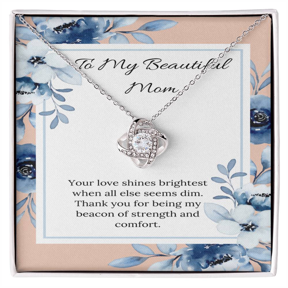 Love Knot Necklace: A Tribute to a Mom's Radiant Support - Gadget and Glam Shop