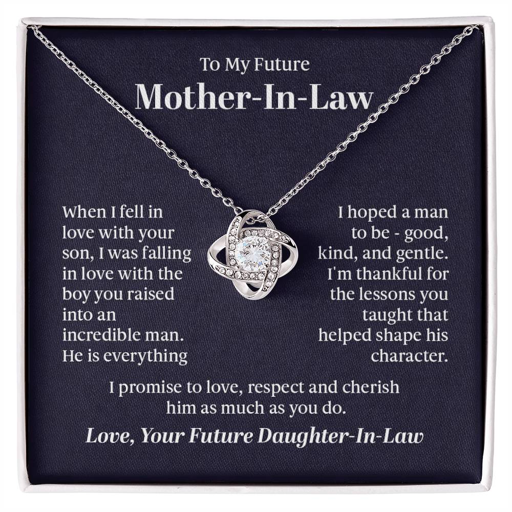 Cherished Connection Love Knot Necklace – A Gift for a Future Mother - in - Law - Gadget and Glam Shop