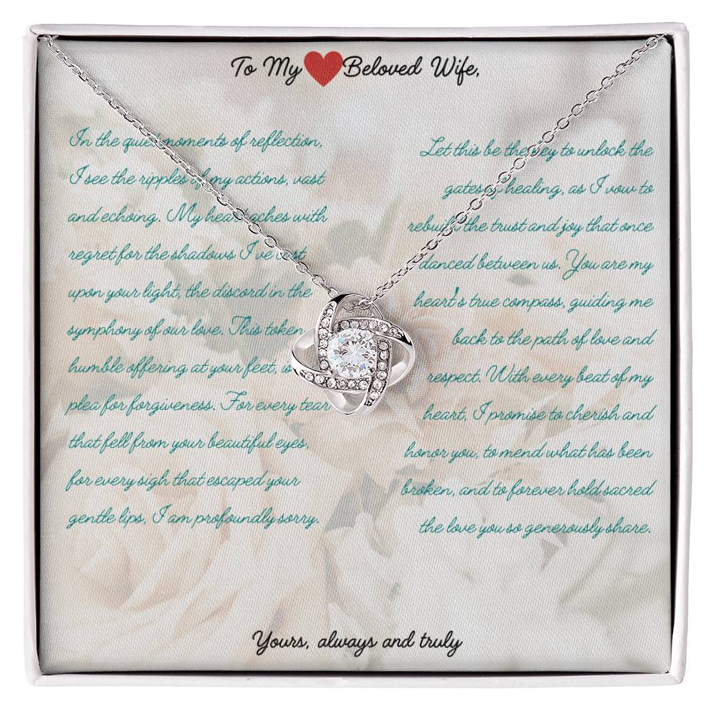 Reconciliation Love Knot Necklace – A Pledge to Mend and Cherish Green - Gadget and Glam Shop