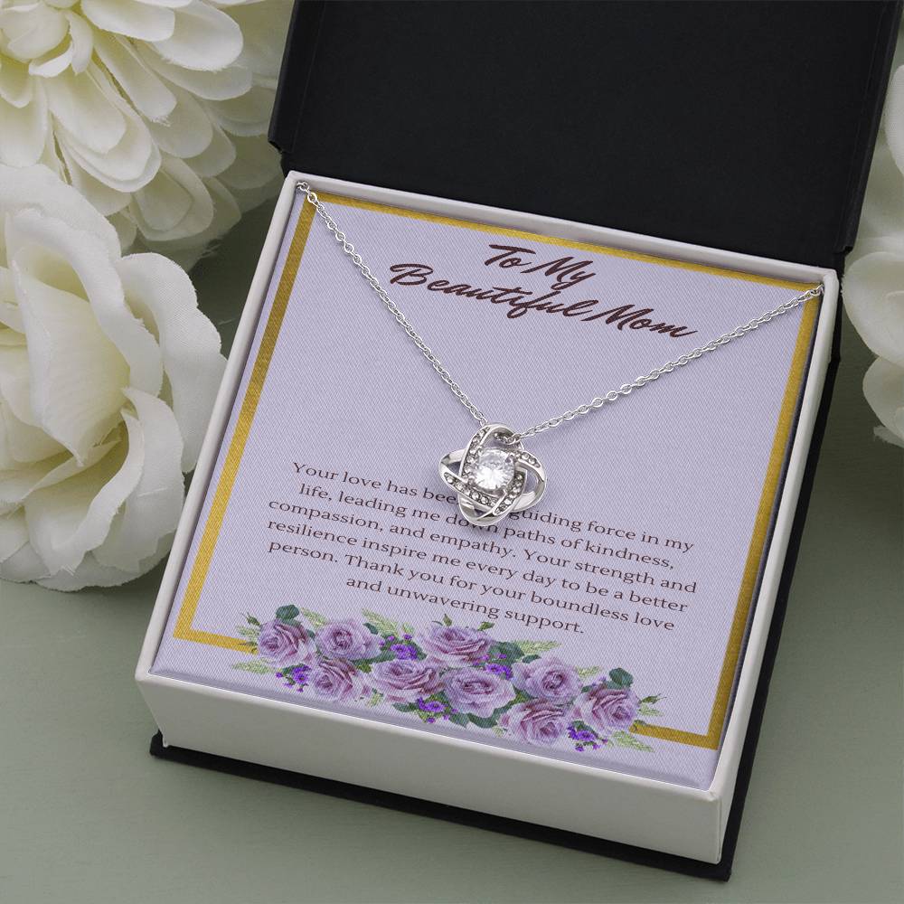 Love Knot Guiding Light Necklace: A Tribute to a Mothers' Love and Strength - Gadget and Glam Shop