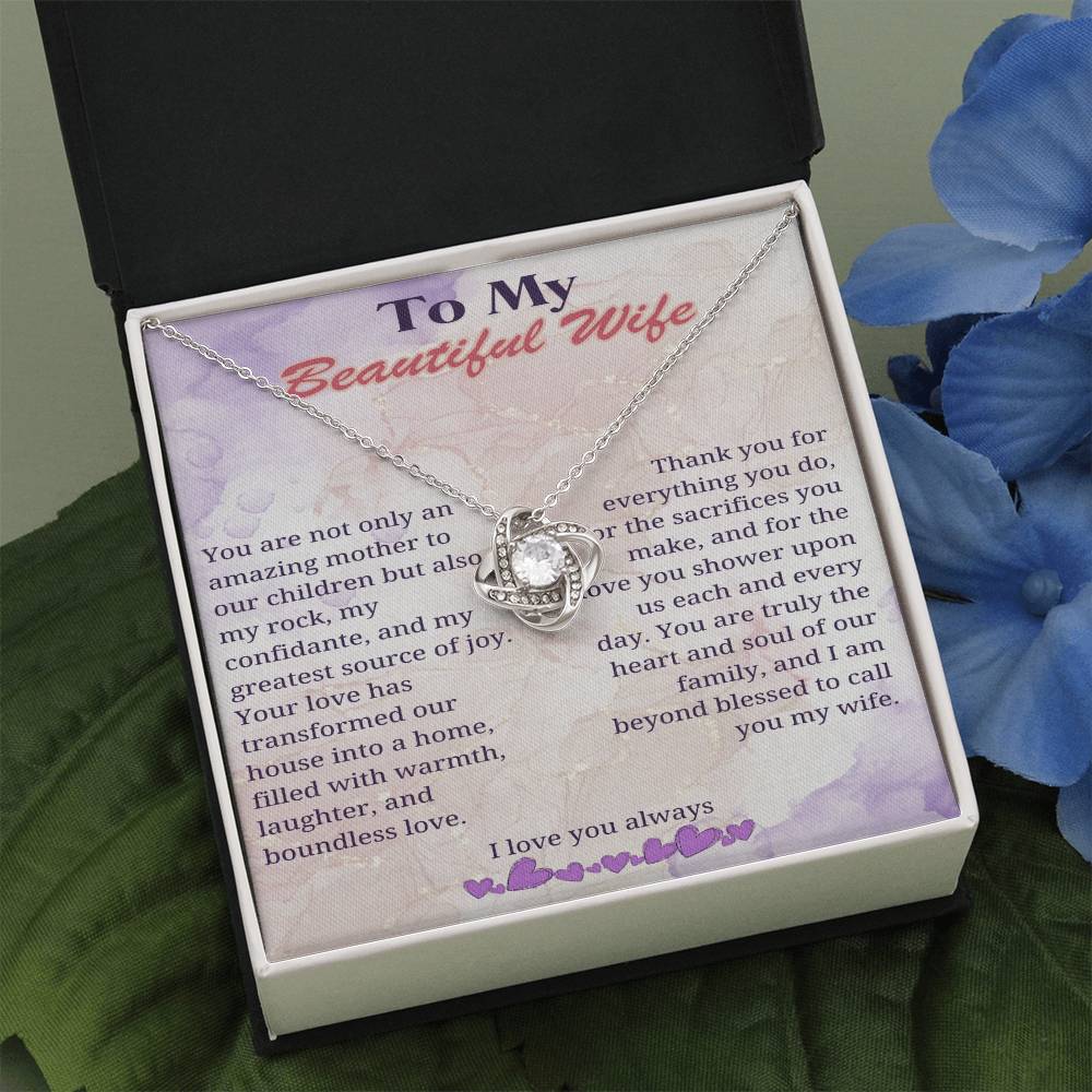 My Beloved Wife: Heart of Our Home Necklace - Gadget and Glam Shop
