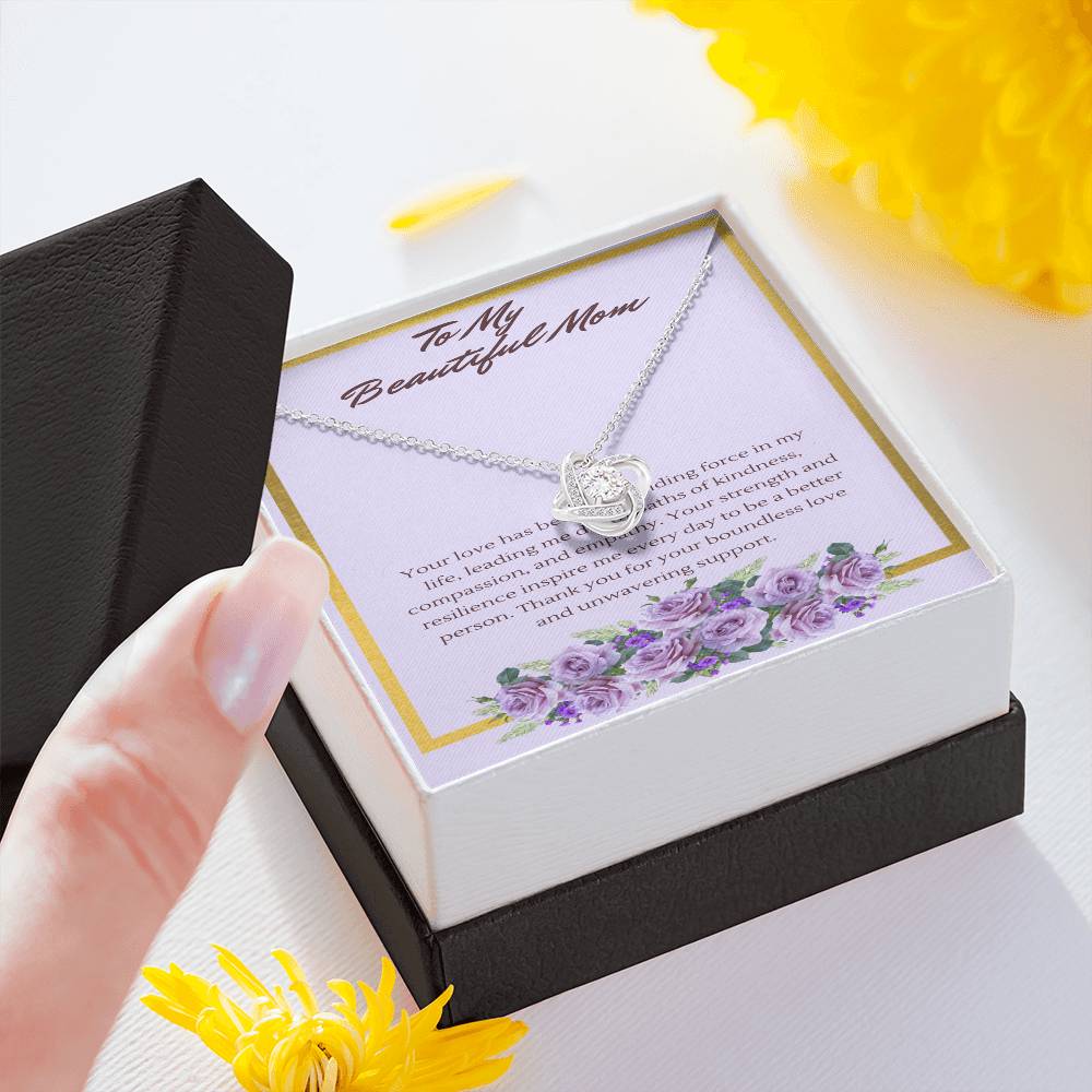 Love Knot Guiding Light Necklace: A Tribute to a Mothers' Love and Strength - Gadget and Glam Shop