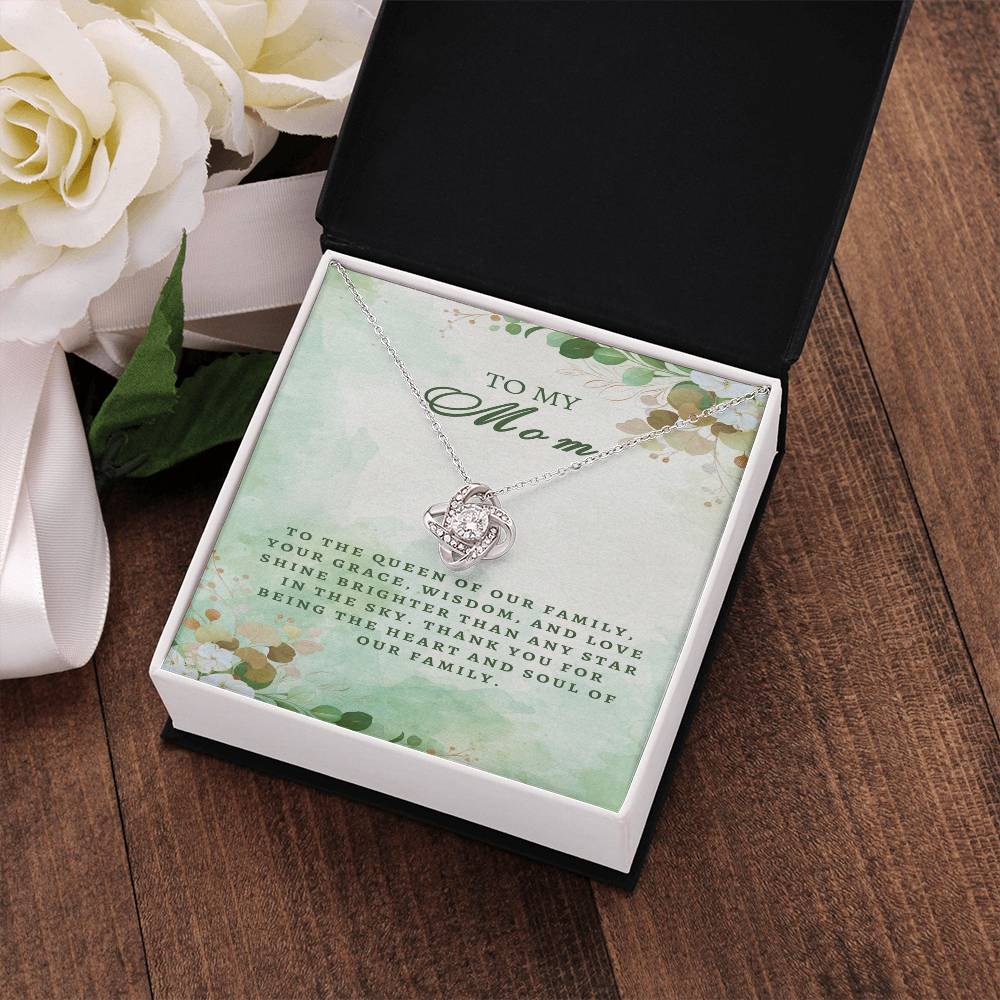 Regal Tribute Necklace for Mom: Grace, Wisdom, Love - Gadget and Glam Shop