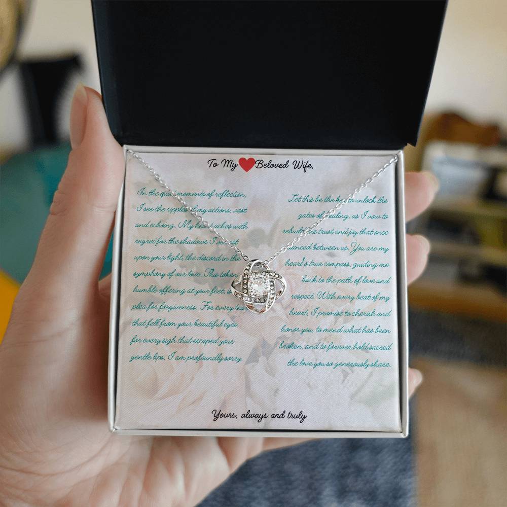 Reconciliation Love Knot Necklace – A Pledge to Mend and Cherish Green - Gadget and Glam Shop