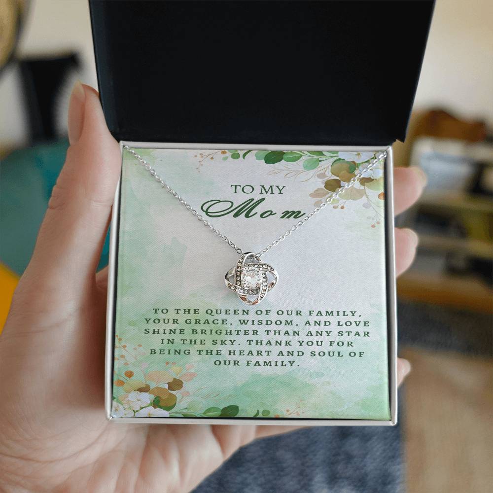 Regal Tribute Necklace for Mom: Grace, Wisdom, Love - Gadget and Glam Shop