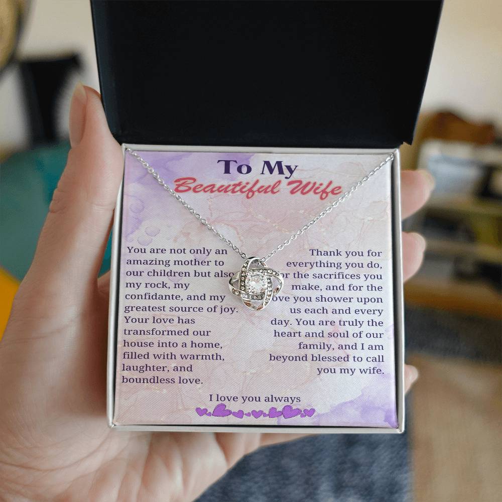 My Beloved Wife: Heart of Our Home Necklace - Gadget and Glam Shop