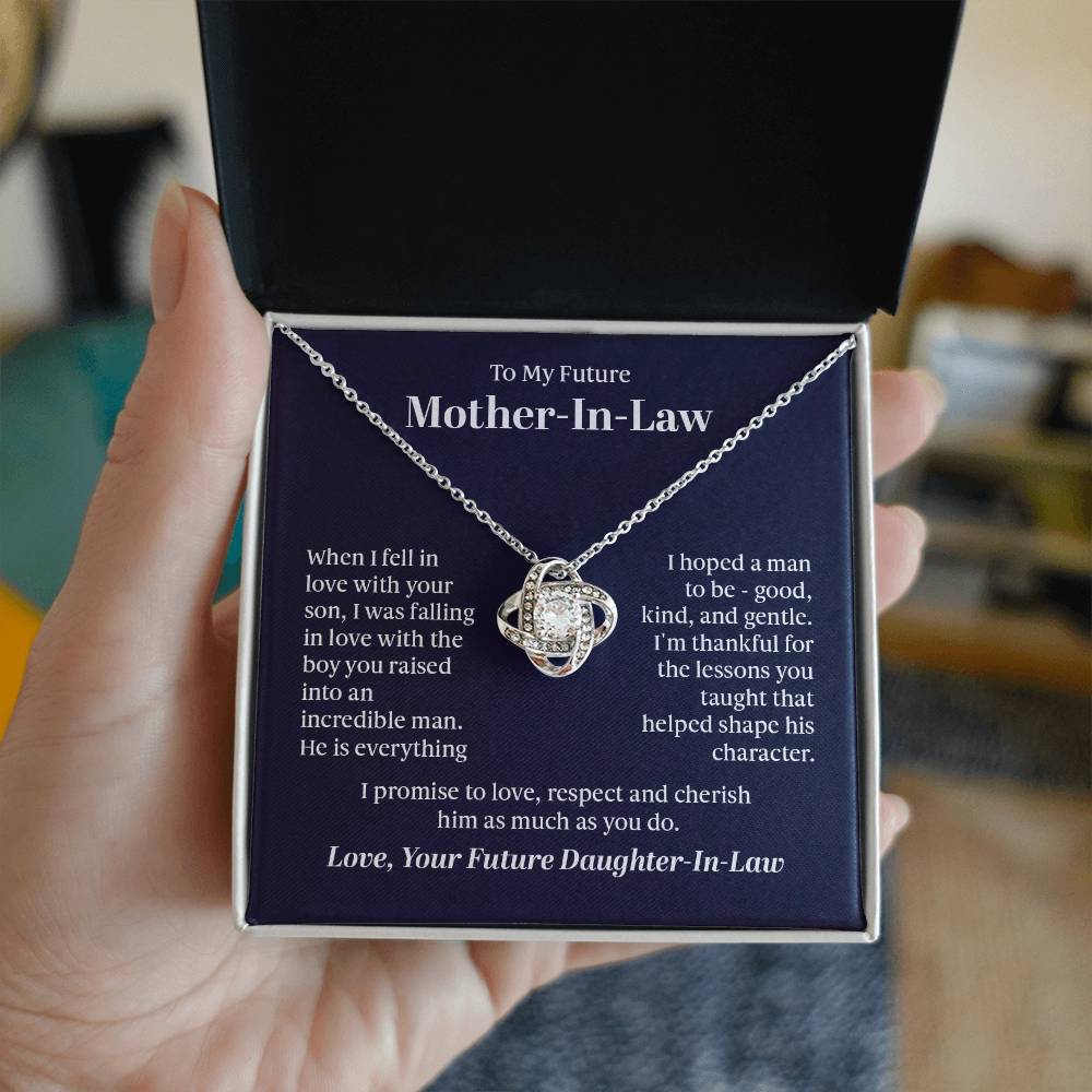 Cherished Connection Love Knot Necklace – A Gift for a Future Mother - in - Law - Gadget and Glam Shop