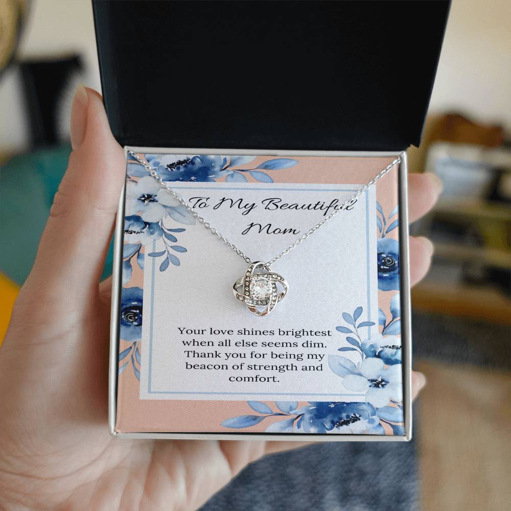 Love Knot Necklace: A Tribute to a Mom's Radiant Support - Gadget and Glam Shop