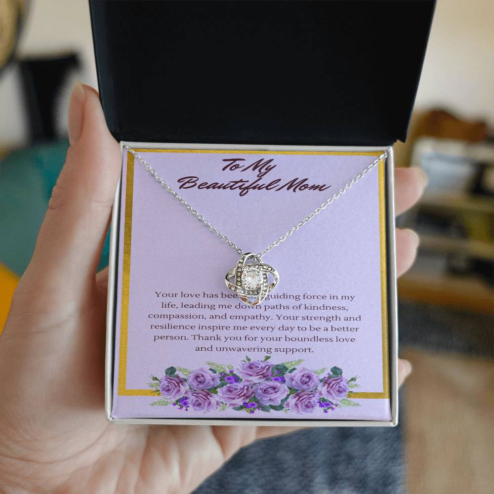 Love Knot Guiding Light Necklace: A Tribute to a Mothers' Love and Strength - Gadget and Glam Shop