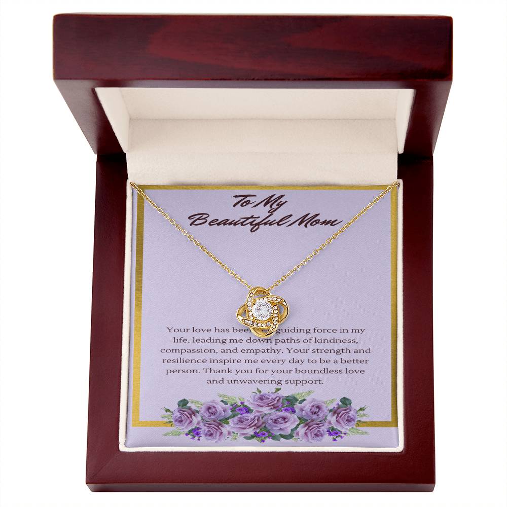 Love Knot Guiding Light Necklace: A Tribute to a Mothers' Love and Strength - Gadget and Glam Shop