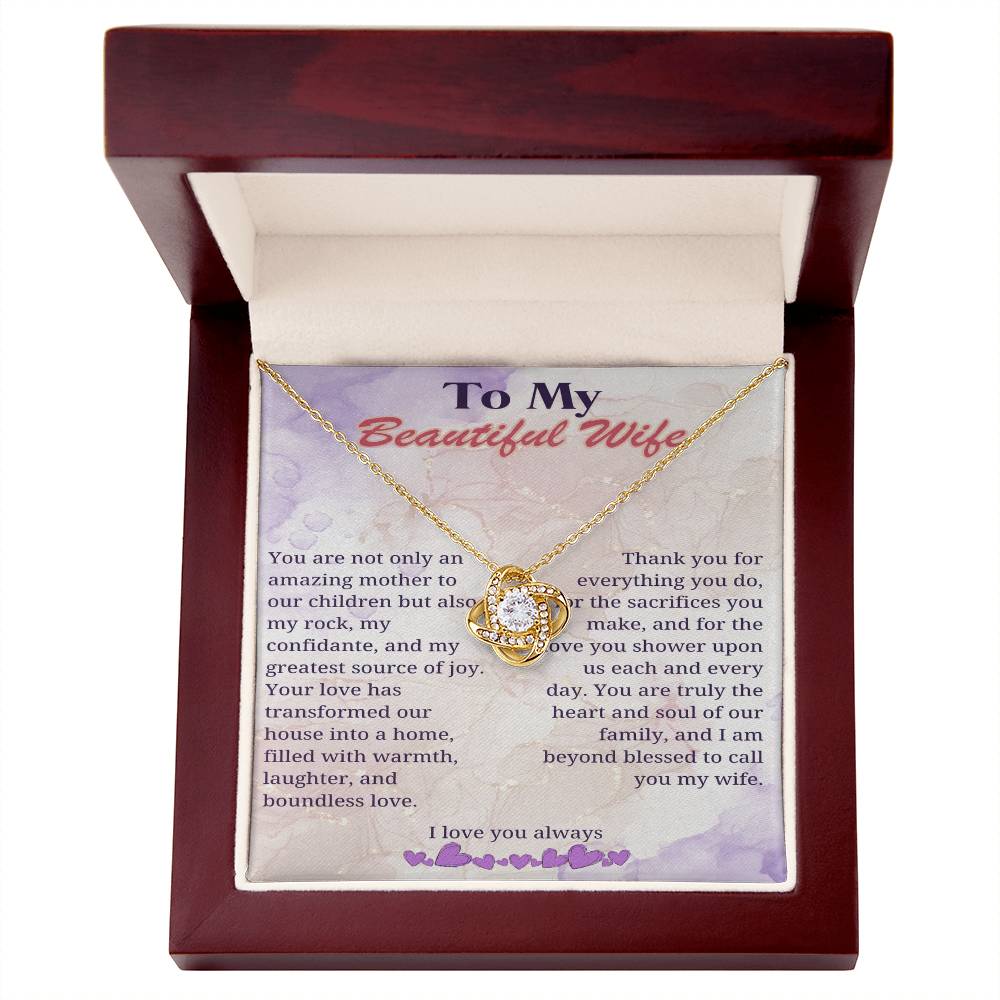 My Beloved Wife: Heart of Our Home Necklace - Gadget and Glam Shop
