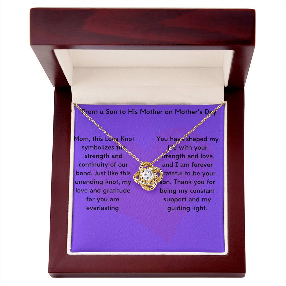 Unbreakable Bond: The Timeless Love Knot Necklacefor Mom's, Grandmothers' and Daughters - Gadget and Glam Shop