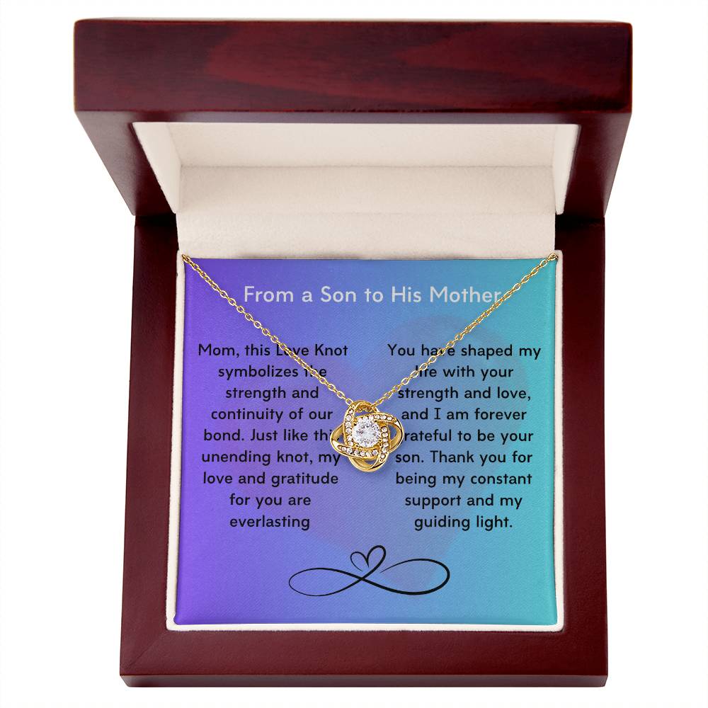 Unbreakable Bond: The Timeless Love Knot Necklace for Mom's, Daughter and Grandmothers! - Gadget and Glam Shop