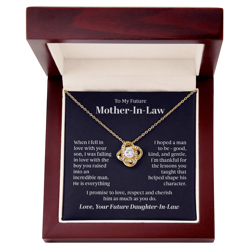Cherished Connection Love Knot Necklace – A Gift for a Future Mother - in - Law - Gadget and Glam Shop