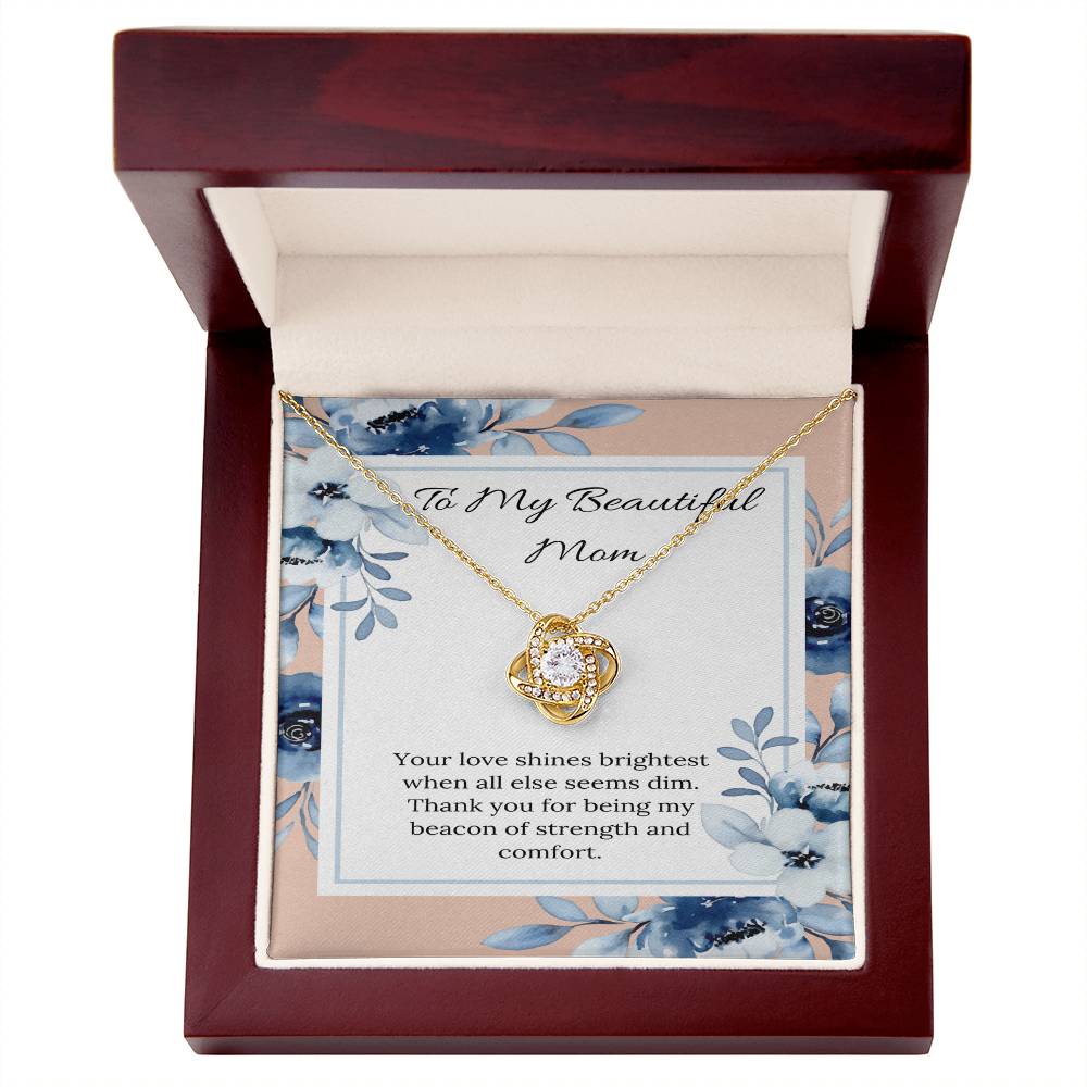 Love Knot Necklace: A Tribute to a Mom's Radiant Support - Gadget and Glam Shop