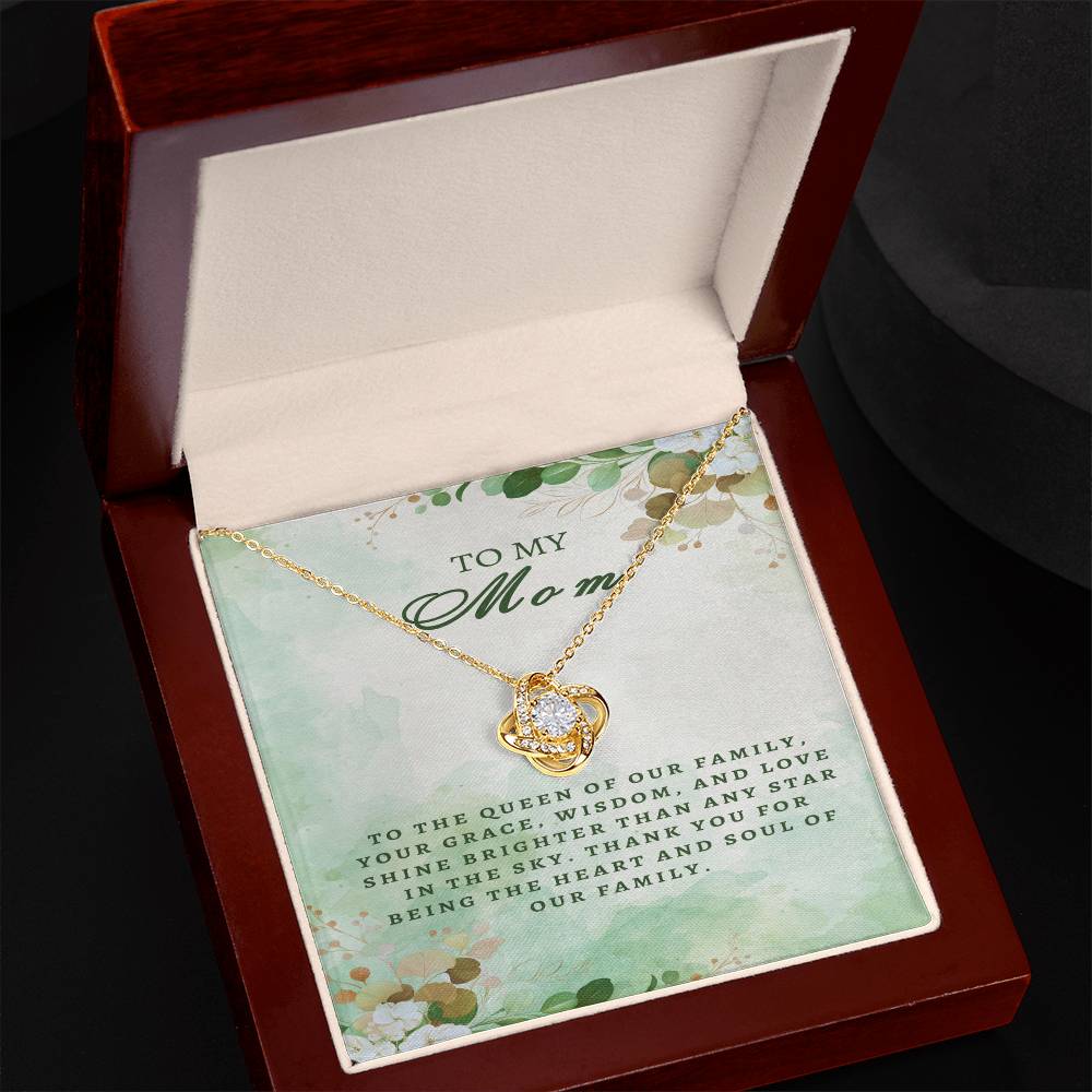 Regal Tribute Necklace for Mom: Grace, Wisdom, Love - Gadget and Glam Shop