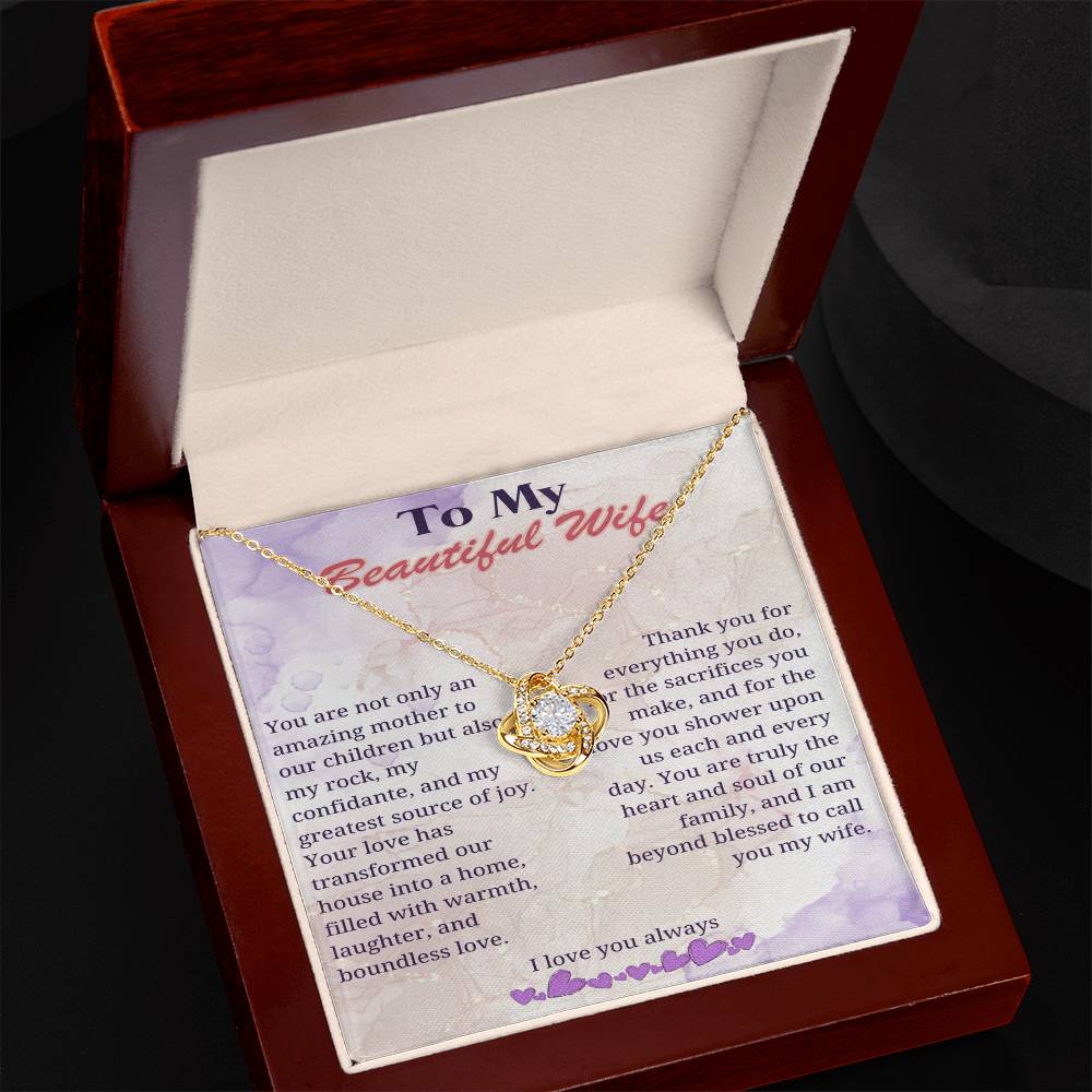 My Beloved Wife: Heart of Our Home Necklace - Gadget and Glam Shop