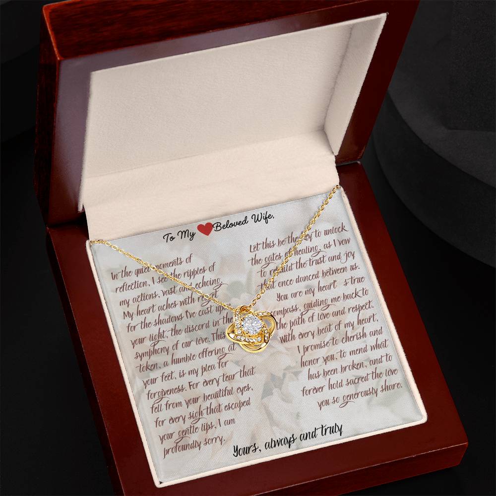 "Reconciliation Love Knot Necklace – A Pledge to Mend and Cherish" - Gadget and Glam Shop