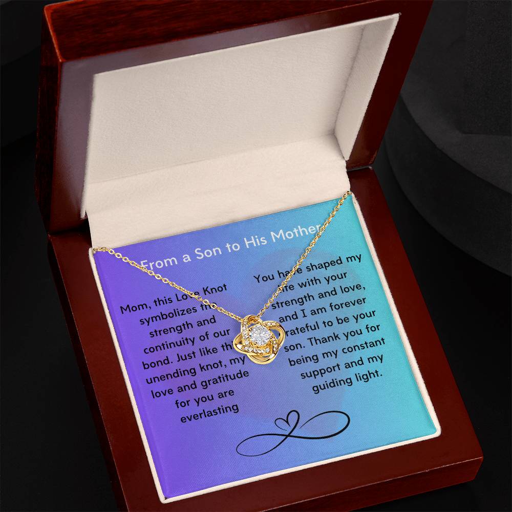 Unbreakable Bond: The Timeless Love Knot Necklace for Mom's, Daughter and Grandmothers! - Gadget and Glam Shop